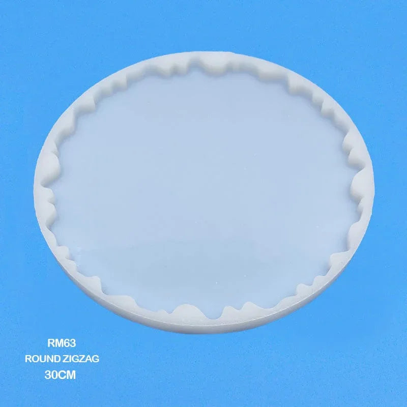 MG Traders Mould Rm63 Silicone Mold Round Zigzag 30Cm