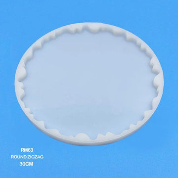 MG Traders Mould Rm63 Silicone Mold Round Zigzag 30Cm