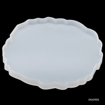 jags-mumbai Mould Silicone Mould Agate Plate Design 8 Inch