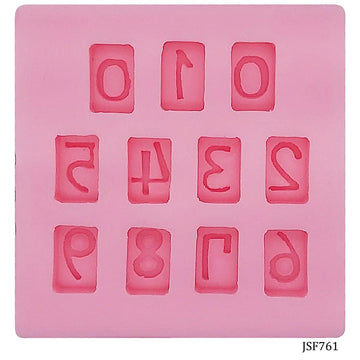 jags-mumbai Mould Silicone Mould Block 0 To 9 JSF761, Silicone mould for resin, cakes, soaps and candles
