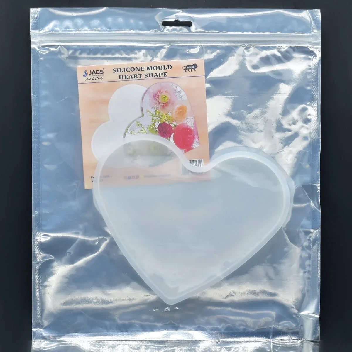 jags-mumbai Mould Silicone Mould Heart 10MM Deep 6 Inch SMH601