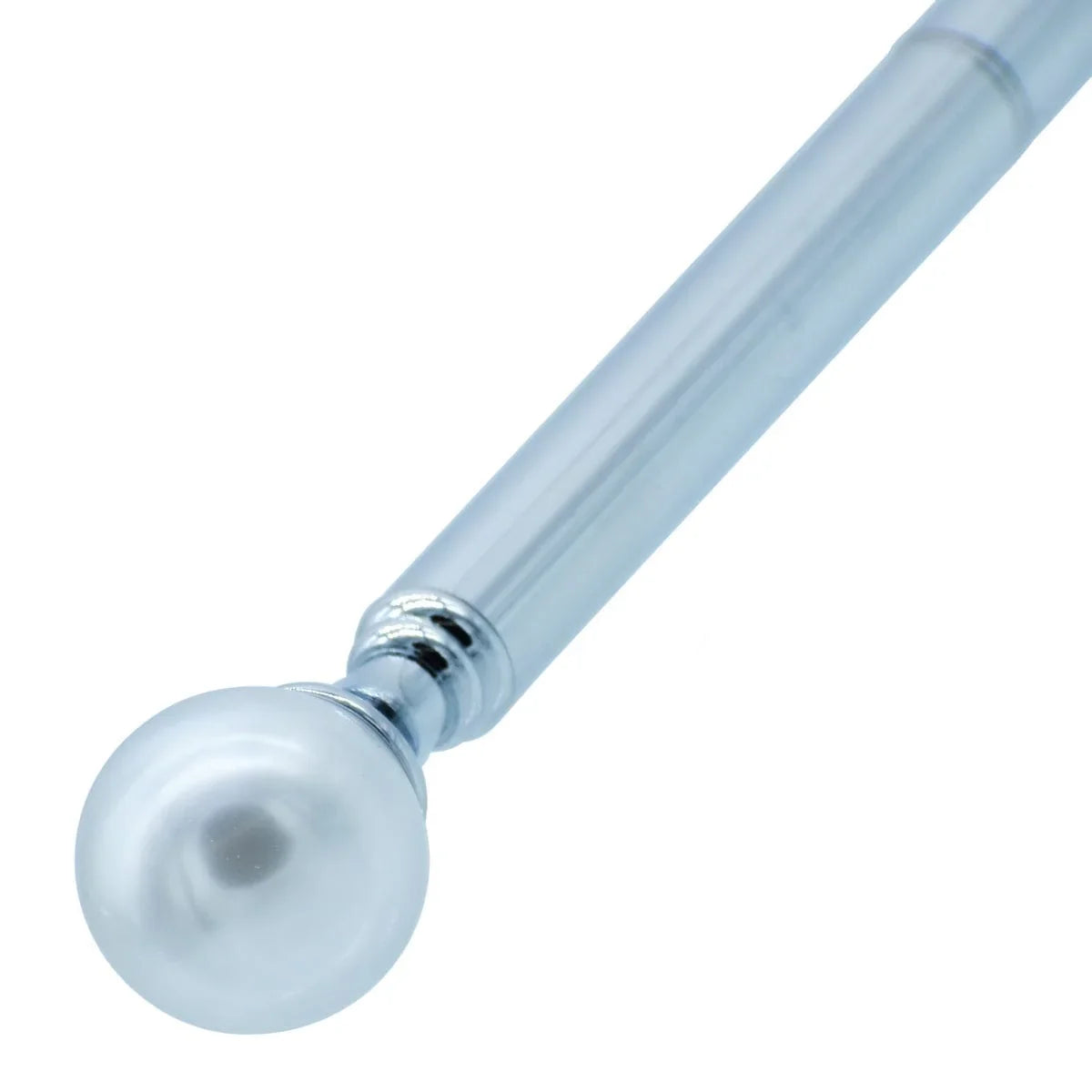 jags-mumbai Ball Pens Silver Ball Pen With Fancey Top Paerl Beads