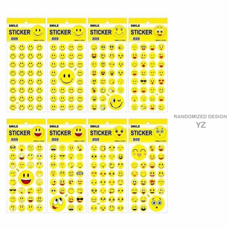 MG Traders Pack Stickers Yz Smile Journaling Sticker  (Contain 1 Unit)