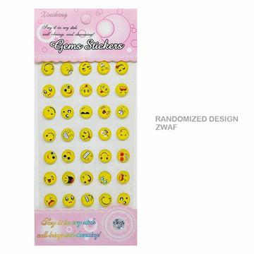 MG Traders 1 Stickers Smily Crystal Gems Sticker Small Xincheng Zwaf