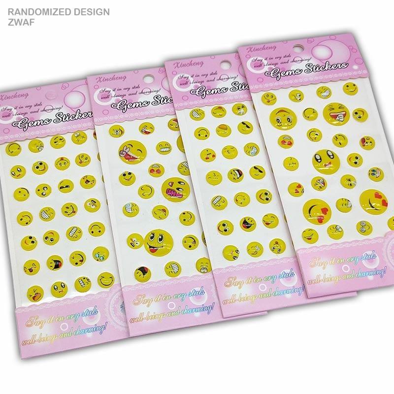 MG Traders 1 Stickers Smily Crystal Gems Sticker Small Xincheng Zwaf