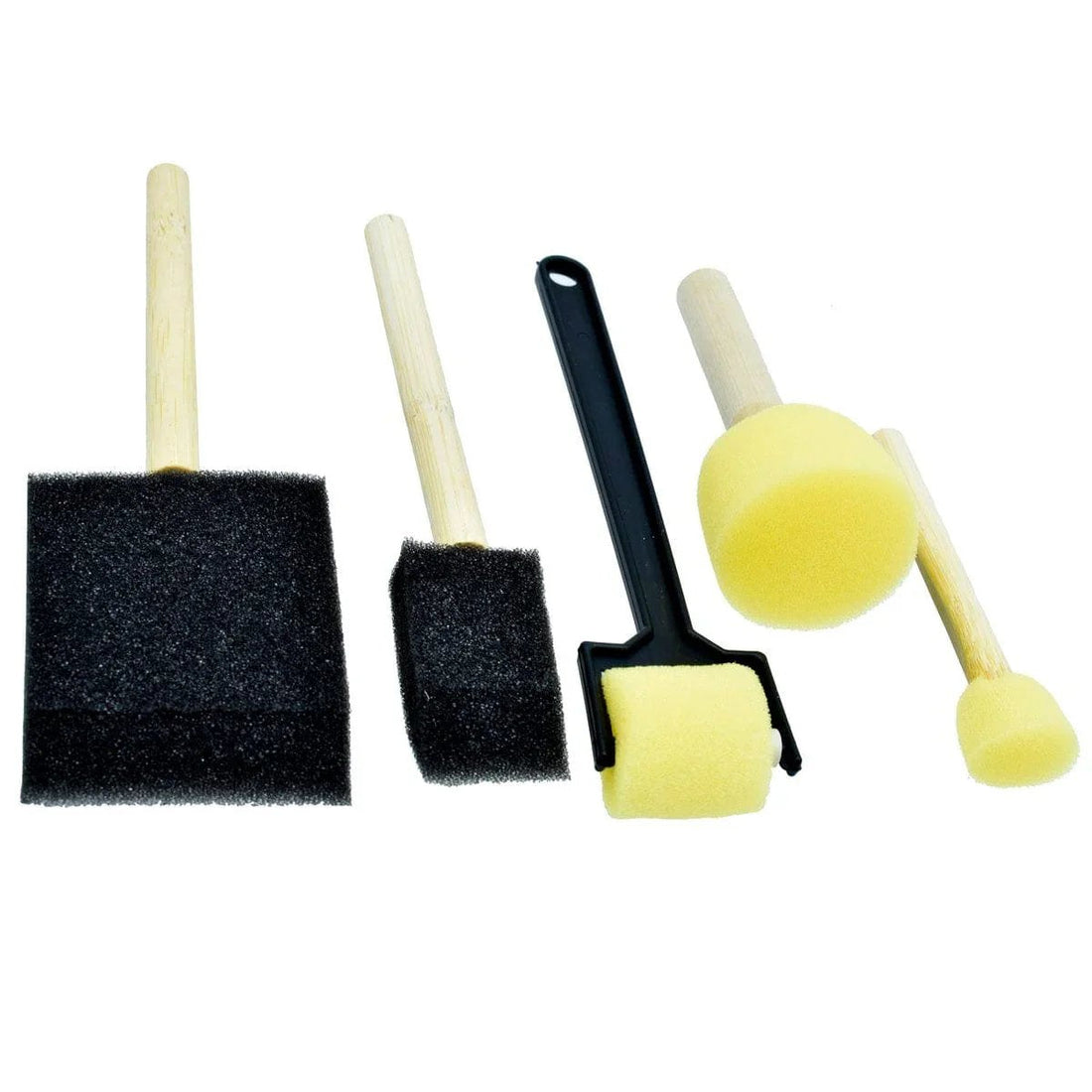jags-mumbai Sponge Brush Items Sponge Brush Set 5pcs Shapes JB-PWB006