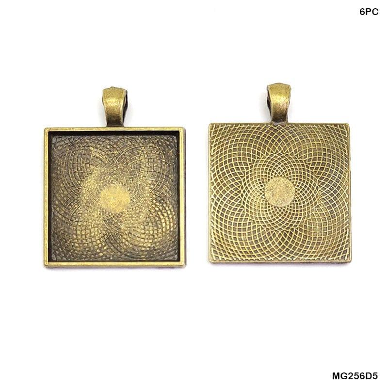 MG Traders Resin Art & Supplies Mg256D5 Square Shape Metal 6Pc Coper