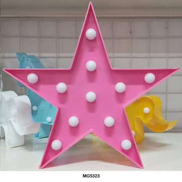 MG Traders Lamps & Lanterns Star Shape Led Box Pink (Mg5323)
