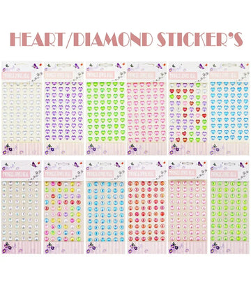 Sticker Diamond Dot Or Heart Raw1240 8812/8816